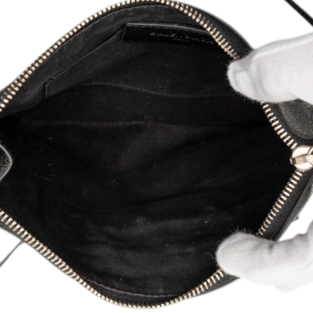 Pre-Loved Balenciaga Chevre Motocross Classic Metallic Edge Clutch - Picture 4 of 7